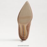נשים הַנעָלָה Sam Edelman עקב אצבע מחודד לוז cuoio 4XL22X144 - Image 6