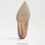 נשים הַנעָלָה Sam Edelman עקב אצבע מחודד לוז ורד טרקוטה 4XL22X145 - Image 6