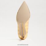 נשים הַנעָלָה Sam Edelman עקב אצבע מחודד לוז וגאס זהב 4XL22X154 - Image 6
