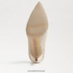 נשים הַנעָלָה Sam Edelman עקב אצבע מחודד לוז שֶׁנהָב 4XL22X139 - Image 6