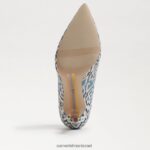 נשים הַנעָלָה Sam Edelman עקב אצבע מחודד לוז רב כחול 4XL22X143 - Image 6