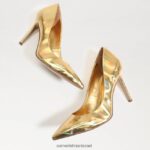 נשים הַנעָלָה Sam Edelman עקב אצבע מחודד לוז וגאס זהב 4XL22X154 - Image 7