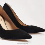 נשים הַנעָלָה Sam Edelman עקב אצבע מחודד לוז זמש שחור 4XL22X162 - Image 7