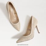 נשים הַנעָלָה Sam Edelman עקב אצבע מחודד לוז שֶׁנהָב 4XL22X139 - Image 7