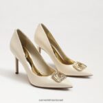 נשים הַנעָלָה Sam Edelman עקב בוהן מחודד לוז קורן חַרְסִינָה 4XL22X657