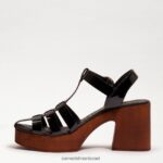 נשים הַנעָלָה Sam Edelman עקב בלוק בלוק מרגריט פטנט שחור 4XL22X660 - Image 4
