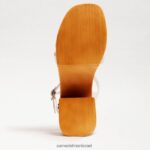 נשים הַנעָלָה Sam Edelman עקב בלוק בלוק מרגריט לבן 4XL22X658 - Image 6