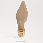 נשים הַנעָלָה Sam Edelman עקב חתלתול בריט סיור זהב ענבר 4XL22X589 - Image 6