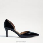 נשים הַנעָלָה Sam Edelman עקב חתלתול מחודדת ג'ינה פטנט שחור 4XL22X552 - Image 2