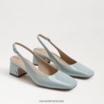 נשים הַנעָלָה Sam Edelman עקב חתלתול terra slingback כחול קצף ים 4XL22X190