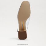 נשים הַנעָלָה Sam Edelman עקב חתלתול terra slingback כסף רך 4XL22X187 - Image 6