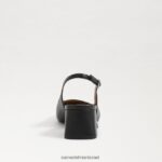נשים הַנעָלָה Sam Edelman עקב חתלתול terra slingback שָׁחוֹר 4XL22X189 - Image 5