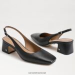 נשים הַנעָלָה Sam Edelman עקב חתלתול terra slingback שָׁחוֹר 4XL22X189 - Image 7