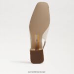 נשים הַנעָלָה Sam Edelman עקב חתלתול terra slingback שנהב מודרני 4XL22X188 - Image 6