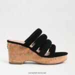 נשים הַנעָלָה Sam Edelman עקב טריז של יוקי פלטפורמה זמש שחור 4XL22X687 - Image 2