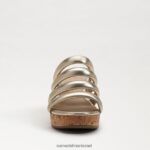 נשים הַנעָלָה Sam Edelman עקב טריז של יוקי פלטפורמה עלה זהב 4XL22X686 - Image 3
