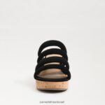 נשים הַנעָלָה Sam Edelman עקב טריז של יוקי פלטפורמה זמש שחור 4XL22X687 - Image 3