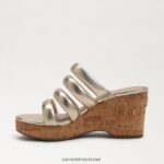 נשים הַנעָלָה Sam Edelman עקב טריז של יוקי פלטפורמה עלה זהב 4XL22X686 - Image 4