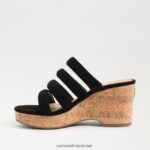 נשים הַנעָלָה Sam Edelman עקב טריז של יוקי פלטפורמה זמש שחור 4XL22X687 - Image 4