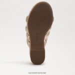 נשים הַנעָלָה Sam Edelman עקב טריז של יוקי פלטפורמה עלה זהב 4XL22X686 - Image 6