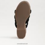 נשים הַנעָלָה Sam Edelman עקב טריז של יוקי פלטפורמה זמש שחור 4XL22X687 - Image 6