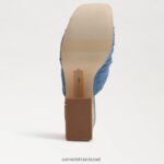 נשים הַנעָלָה Sam Edelman עקב טריז של dova פלטפורמה אינדיגו מכובס 4XL22X347 - Image 6