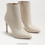 נשים הַנעָלָה Sam Edelman עקב מגפיים של wrenley שנהב מודרני 4XL22X830