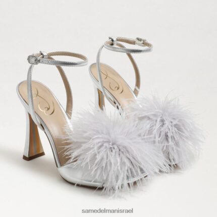 נשים הַנעָלָה Sam Edelman עקב נוצת לאון כסף 4XL22X850