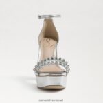 נשים הַנעָלָה Sam Edelman עקב פלטפורמה נינט כסף רך 4XL22X760 - Image 3