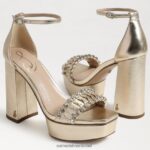 נשים הַנעָלָה Sam Edelman עקב פלטפורמה נינט עלה זהב 4XL22X759 - Image 7