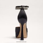 נשים הַנעָלָה Sam Edelman עקב פלטפורמה של אנדי סאטן שחור 4XL22X761 - Image 5