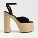 נשים הַנעָלָה Sam Edelman עקב פלטפורמה של גרייסון זמש שחור 4XL22X668 - Image 2