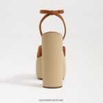 נשים הַנעָלָה Sam Edelman עקב פלטפורמה של גרייסון גבול חום 4XL22X669 - Image 5