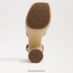 נשים הַנעָלָה Sam Edelman עקב פלטפורמה של גרייסון גבול חום 4XL22X669 - Image 6