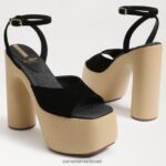 נשים הַנעָלָה Sam Edelman עקב פלטפורמה של גרייסון זמש שחור 4XL22X668 - Image 7