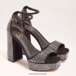 נשים הַנעָלָה Sam Edelman עקב פלטפורמה של נלי גליץ שָׁחוֹר 4XL22X453
