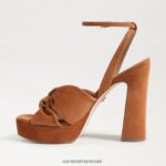 נשים הַנעָלָה Sam Edelman עקב פלטפורמה של קריסטן גבול חום 4XL22X820 - Image 4