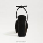נשים הַנעָלָה Sam Edelman עקב פלטפורמה של קריסטן זמש שחור 4XL22X819 - Image 5