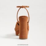 נשים הַנעָלָה Sam Edelman עקב פלטפורמה של קריסטן גבול חום 4XL22X820 - Image 5