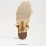נשים הַנעָלָה Sam Edelman עקב פלטפורמה של קריסטן קטיפה זעפרן 4XL22X816 - Image 6