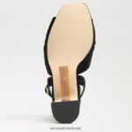 נשים הַנעָלָה Sam Edelman עקב פלטפורמה של קריסטן זמש שחור 4XL22X819 - Image 6
