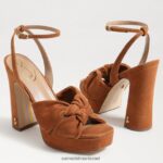 נשים הַנעָלָה Sam Edelman עקב פלטפורמה של קריסטן גבול חום 4XL22X820 - Image 7