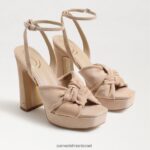 נשים הַנעָלָה Sam Edelman עקב פלטפורמה של קריסטן קפוצ'ינו זמש 4XL22X818