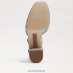 נשים הַנעָלָה Sam Edelman עקב פלטפורמה של kori כחול חדש שטוף 4XL22X238 - Image 6
