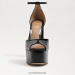 נשים הַנעָלָה Sam Edelman עקב פלטפורמה של kori פטנט שחור 4XL22X239 - Image 3