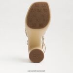 נשים הַנעָלָה Sam Edelman עקב פלטפורמה gia עלה זהב 4XL22X697 - Image 6