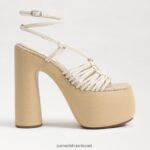 נשים הַנעָלָה Sam Edelman עקב פלטפורמה gia שנהב מודרני 4XL22X698 - Image 2
