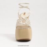 נשים הַנעָלָה Sam Edelman עקב פלטפורמה gia שנהב מודרני 4XL22X698 - Image 3