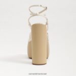 נשים הַנעָלָה Sam Edelman עקב פלטפורמה gia שנהב מודרני 4XL22X698 - Image 5