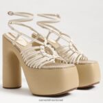 נשים הַנעָלָה Sam Edelman עקב פלטפורמה gia שנהב מודרני 4XL22X698 - Image 7